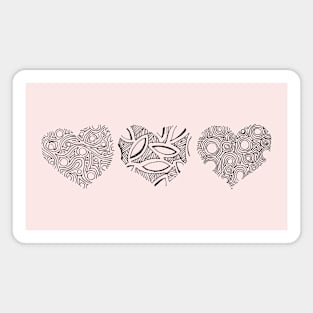 Three hearts Magnet